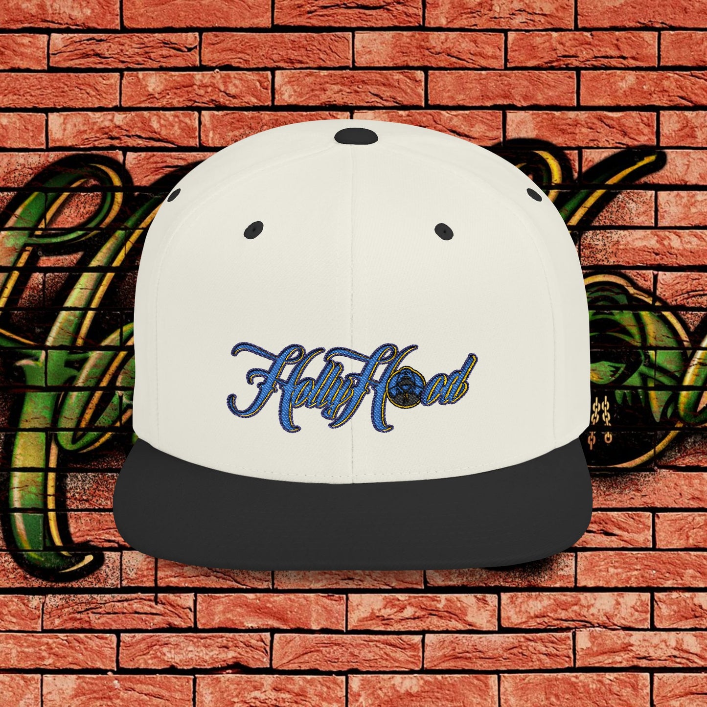 Two Tone Snapback Cap - Blue Tag