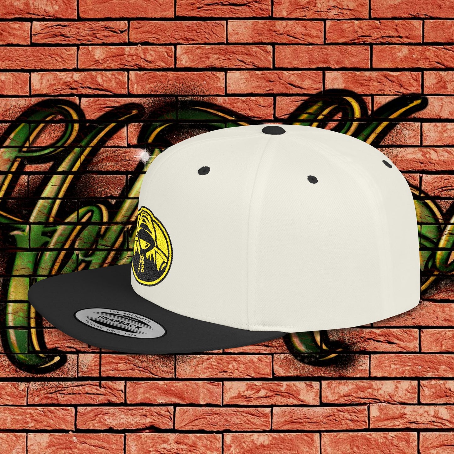 Two Tone Snapback Cap - Yellow Logo
