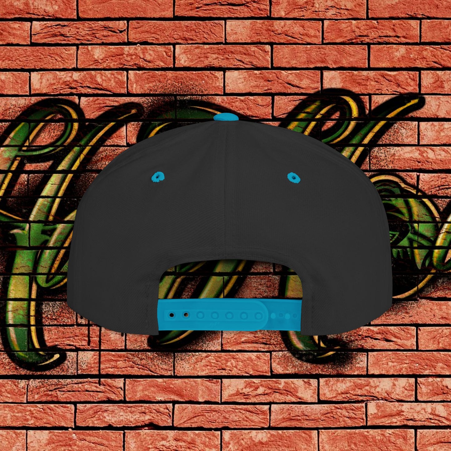 Two Tone Snapback Cap - Blue Tag
