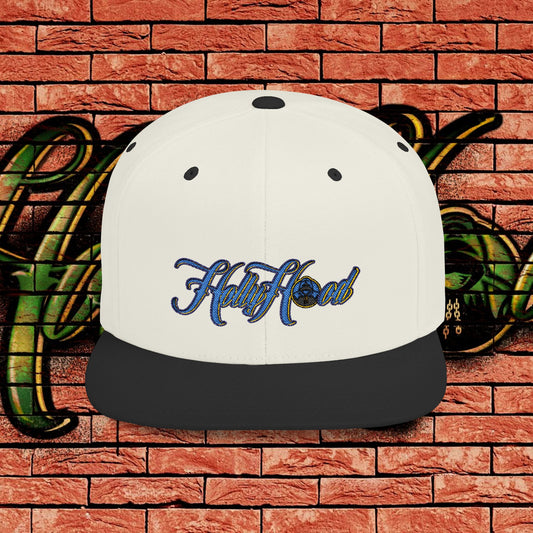 Two Tone Snapback Cap - Blue Tag