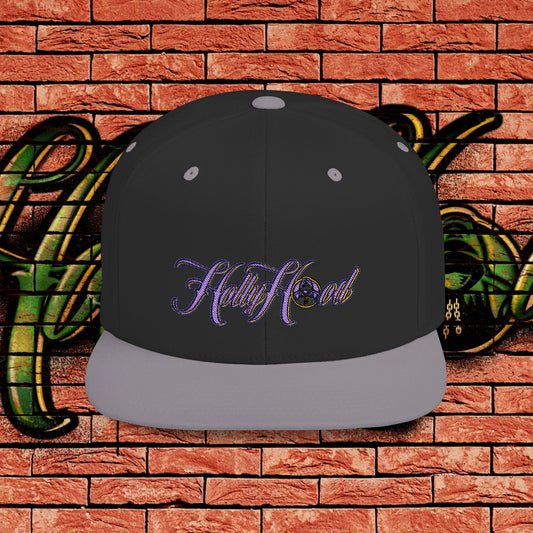 Two Tone Snapback Cap - Purple Tag