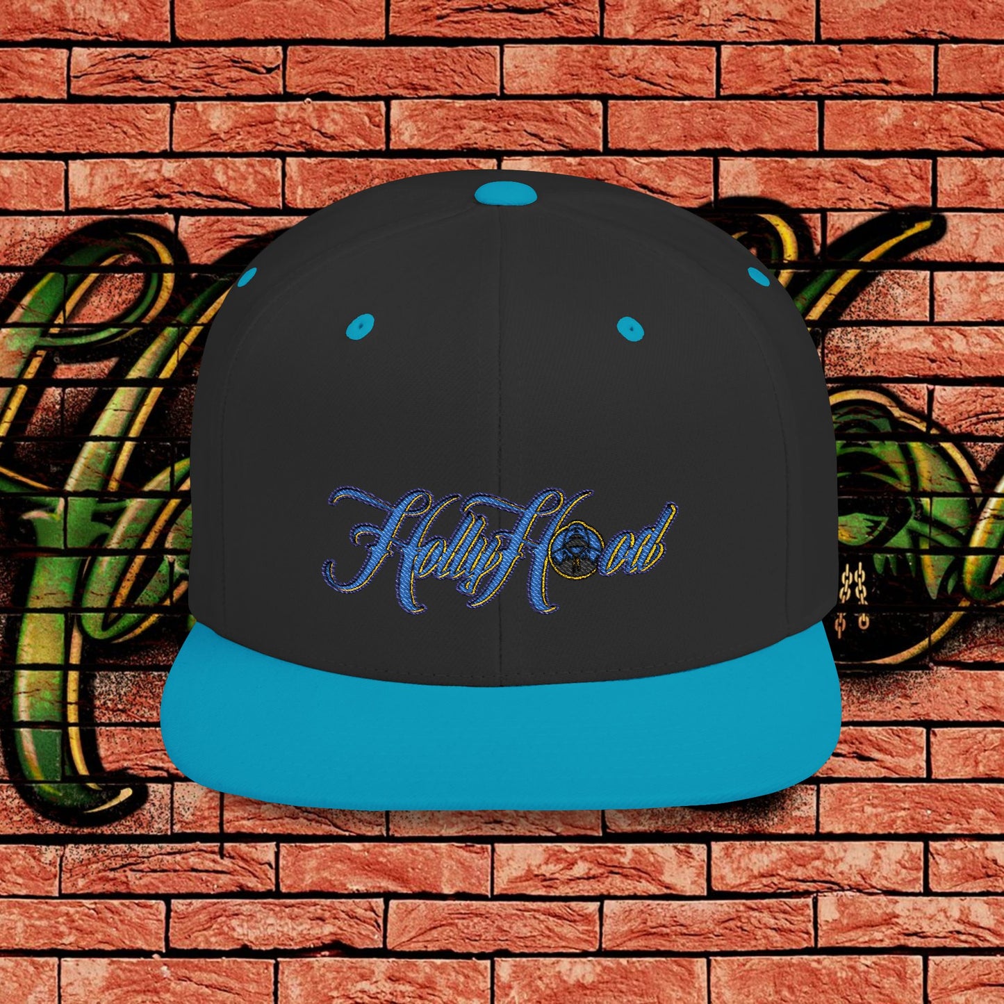 Two Tone Snapback Cap - Blue Tag