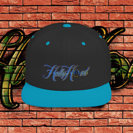 Two Tone Snapback Cap - Blue Tag