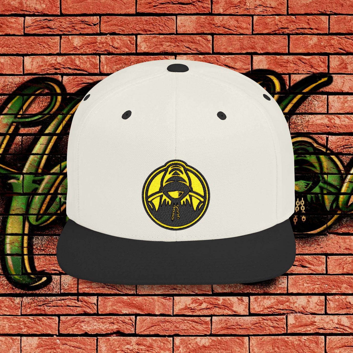 Two Tone Snapback Cap - Yellow Logo