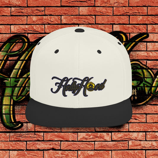 Two Tone Snapback Cap - Black & Yellow Tag